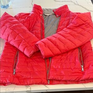 Spyder coral Red Puffer Jacket